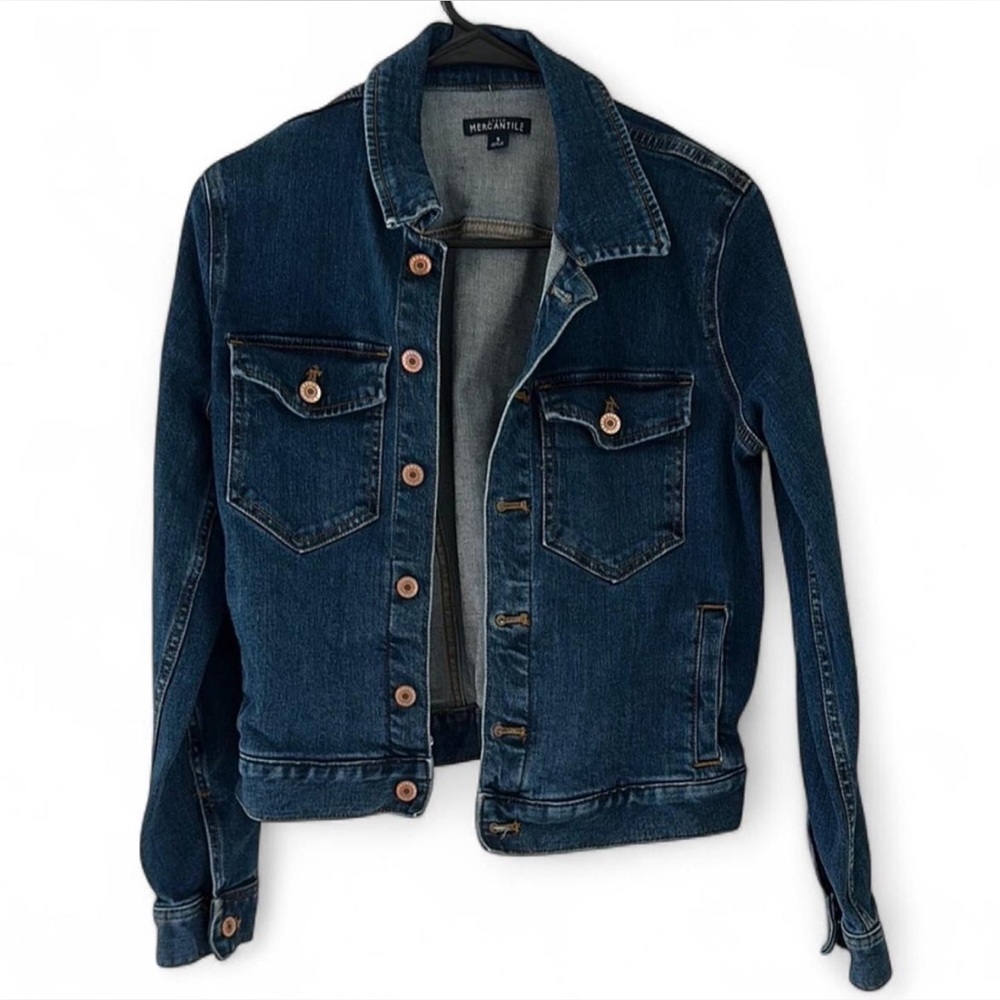 J. Crew Dark Blue Jean Jacket
